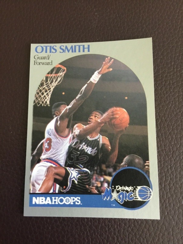 OTIS SMITH 1990-91 NBA HOOPS BASKETBALL CARD # 221 D8114