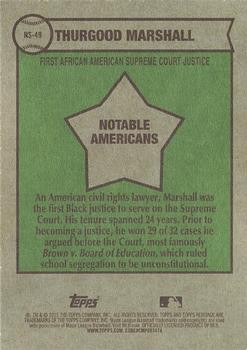 2025 Topps Heritage #NS-49 Thurgood Marshall Notable Americans BZ30 gallery