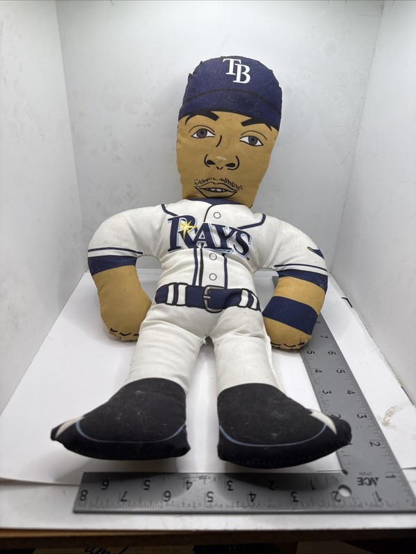 DESMOND JENNINGS Plush Doll Stuffed Toy Figure TAMPA BAY RAYS Promo 17″ 77-1733U