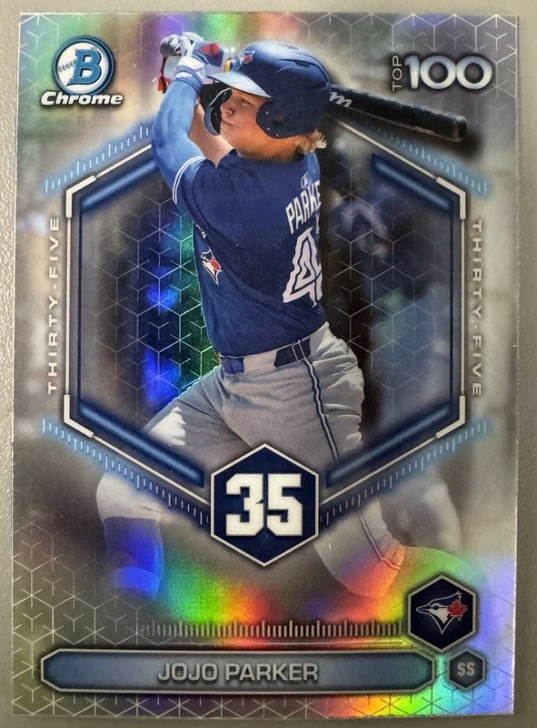 2026 Bowman Chrome Jojo Parker Top 100 Refractor Blue Jays