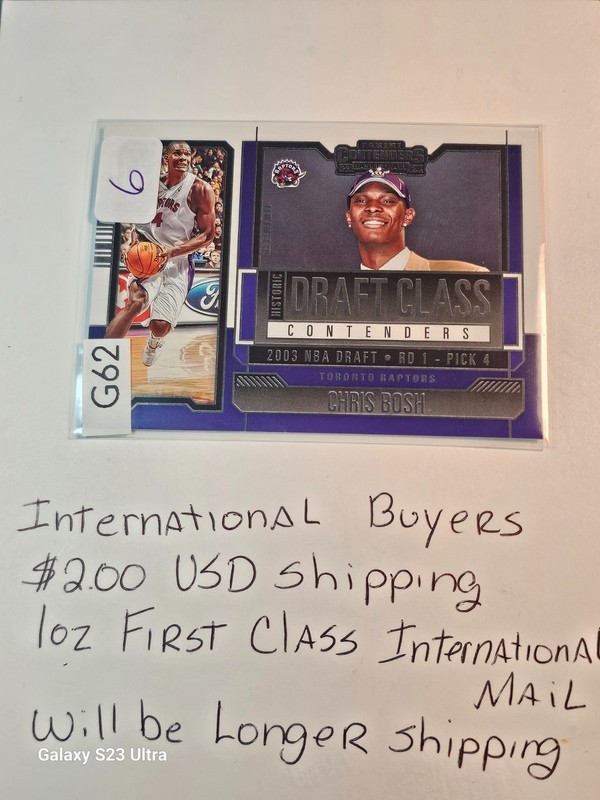 Chris Bosh contenders card #6 – shonen-level power, draft destiny awaits buyer