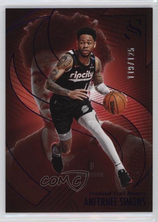 2024-25 Panini Silhouette Purple 119/125 Anfernee Simons #11 09p1