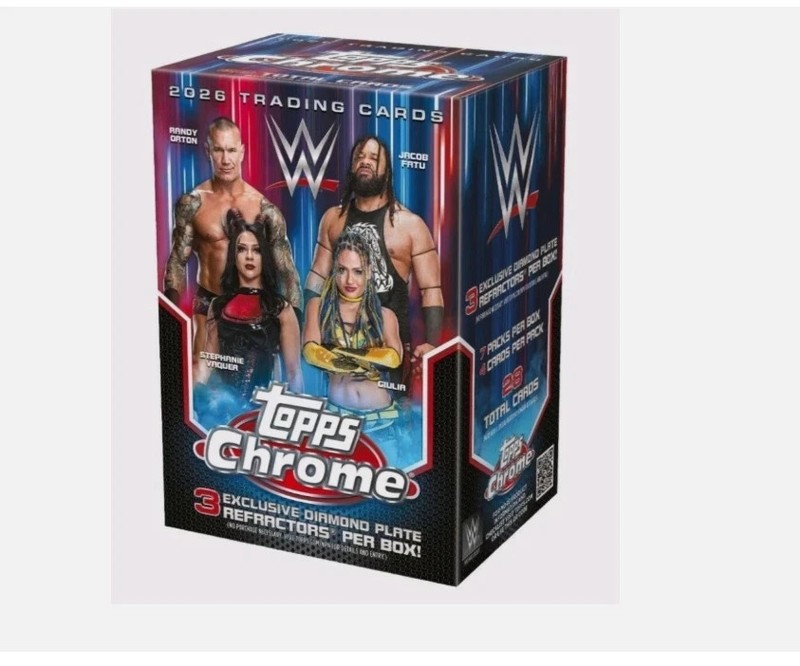 2026 TOPPS CHROME WWE Wrestling Blaster Box