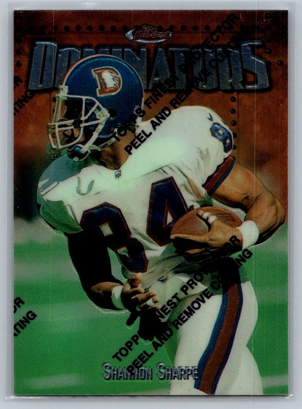 1997 Finest Football #265 Shannon Sharpe – VG – Denver Broncos
