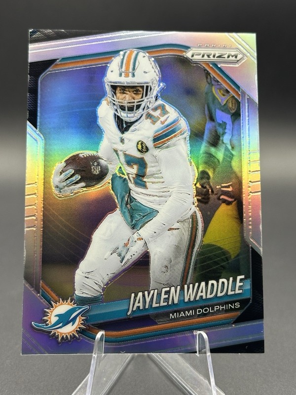Jaylen Waddle 2025 Panini Prizm #172 Silver Prizm Denver Broncos