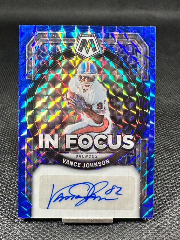 2023 Mosaic VANCE JOHNSON In Focus Auto Blue Mosaic /99 #IF-VJ
