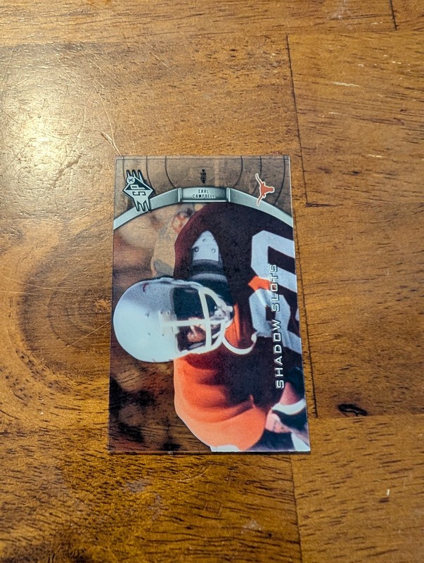 2012 SPx #EC-3 Earl Campbell Shadow Slots Pose 3