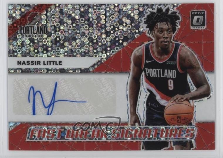 2019-20 Donruss Optic Fast Break Signatures Nassir Little Rookie Auto RC 03xg