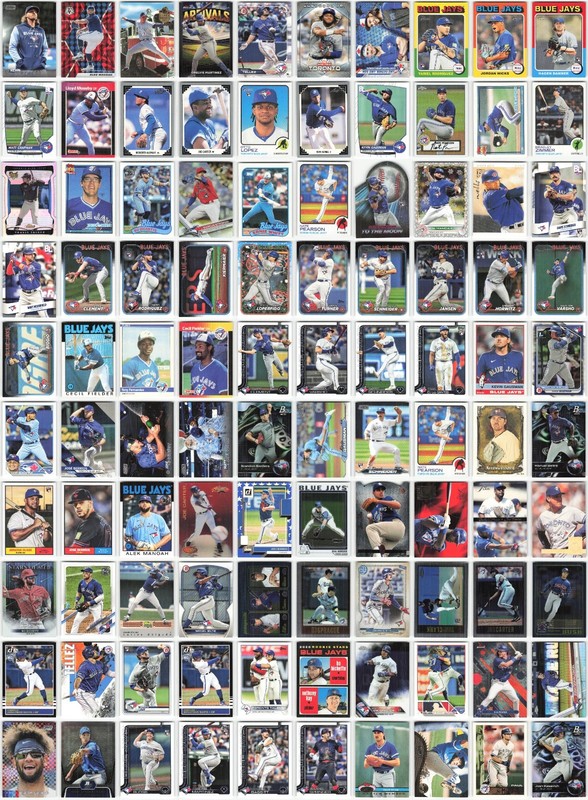 Toronto Blue Jays Team Lot of 100 Baseball MLB Collection – Exact Cards Shown
