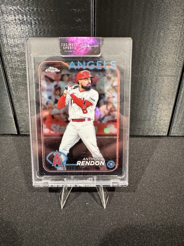 2024 Topps Chrome – Anthony Rendon #61 Black Refractor /10 Los Angeles Angels