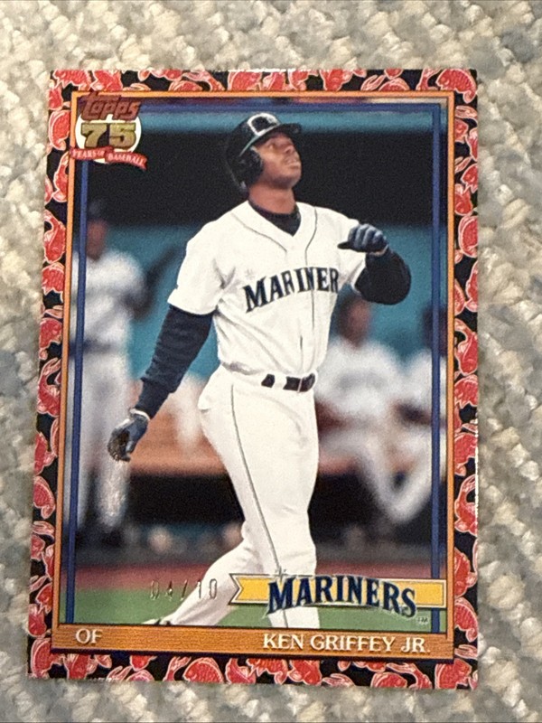 2026 Topps Japan Ken Griffey Jr Black Koi Fish Parallel Seattle Mariners 04/10
