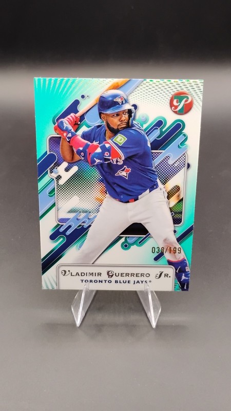 2025 Topps Pristine Vladimir Guerrero Jr. #210 Aqua Refractor /199 Blue Jays