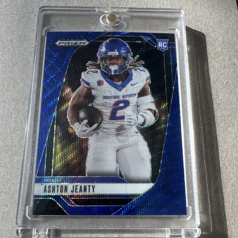 Panini 2025 Prizm Draft Picks Ashton Jeanty RC Blue Wave Prizm #13 /299