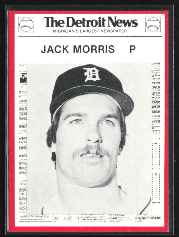 Jack Morris 1981 Detroit News Tigers A #128 Detroit Tigers