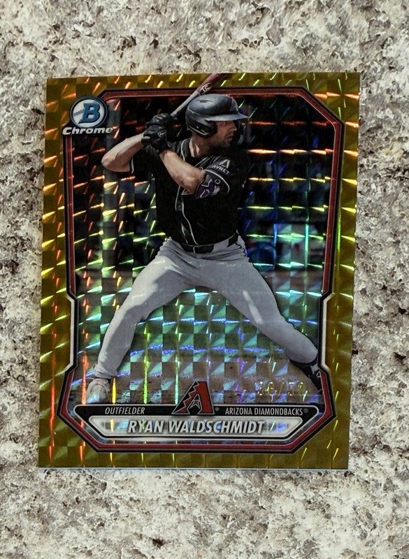 2026 Bowman Ryan Waldschmidt /50 Chrome Prospects Gold Geometric #BCP-39