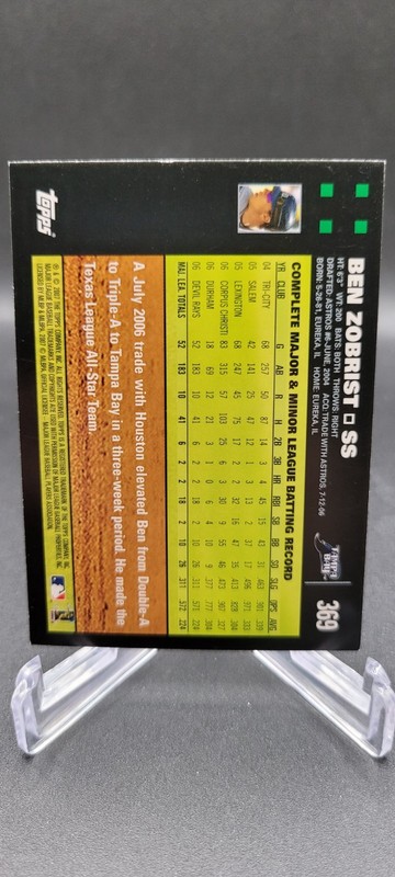 2007 Topps - Ben Zobrist #369 gallery