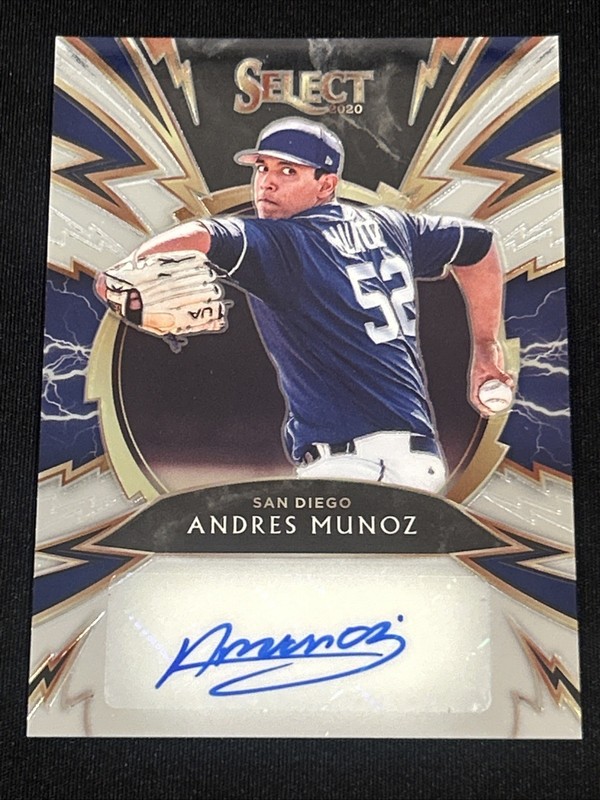 2020 Panini Select – Sparks Signatures Andres Munoz #SS-AM /199 (AU, RC)