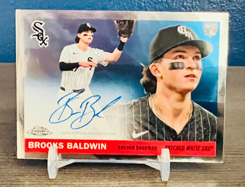 2025 Topps Chrome Platinum Anniversary Brooks Baldwin #CPA-BBA Auto RC White Sox