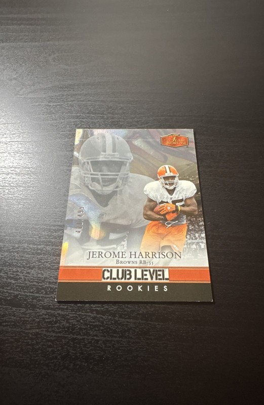 2006 Flair Showcase – Club Level Rookies Jerome Harrison #154 /499 (RC)