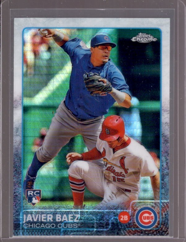 JAVIER BAEZ 2015 Topps Chrome #89 Prism Refractor Rookie RC