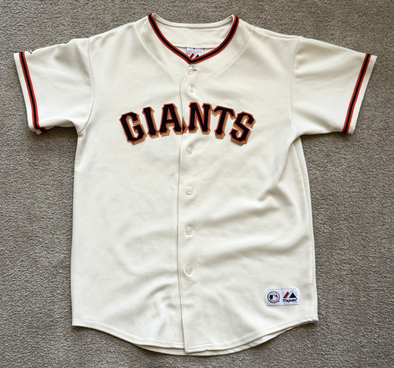 Majestic Barry Bonds Youth XL San Francisco Giants Home MLB Baseball Jersey