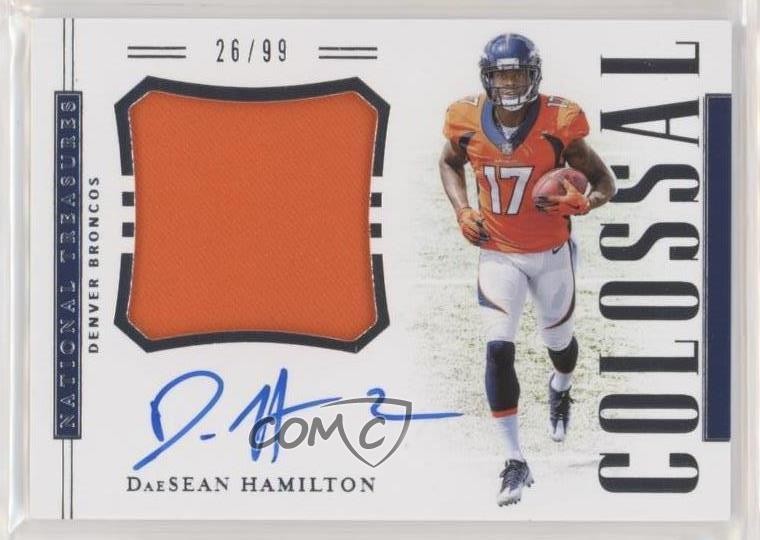 2018 Panini National Treasures 26/99 DaeSean Hamilton #RCS-DH Auto RC 8k4
