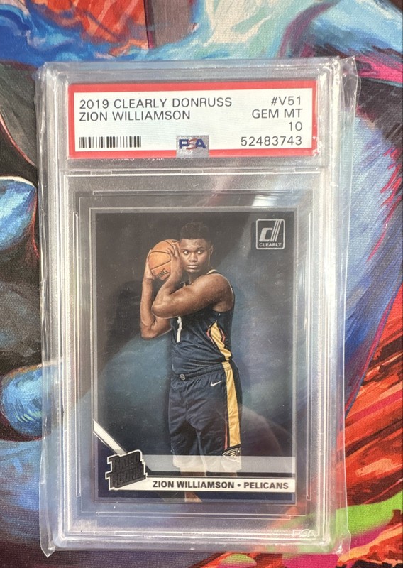 2019-20 Panini Clearly Donruss – Rated Rookie Variation Zion Williamson PSA 10
