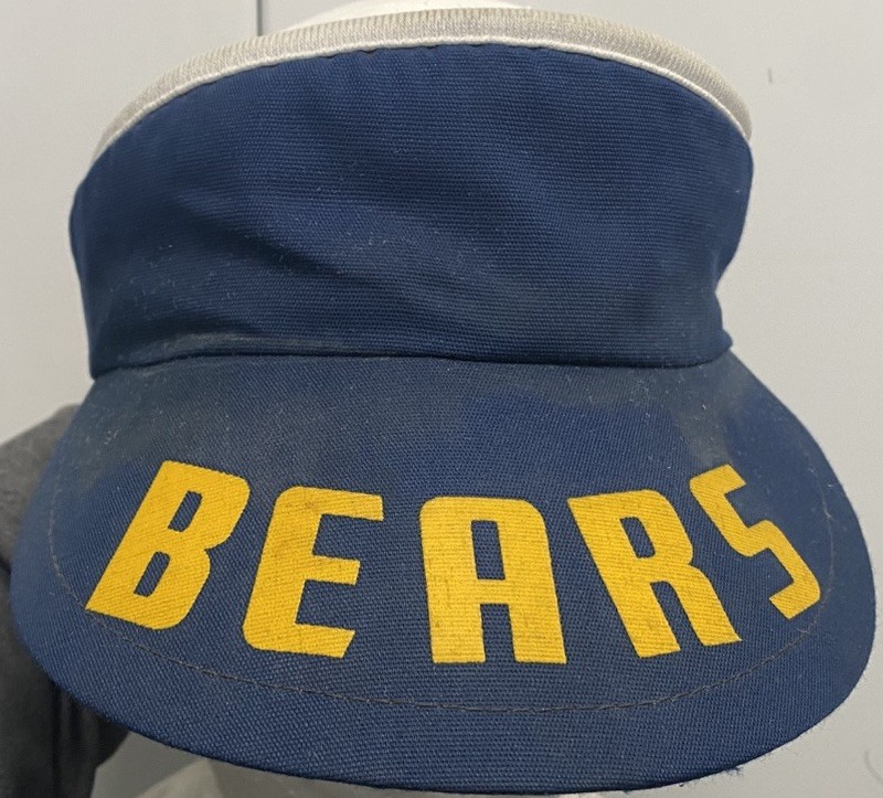 Vintage Collegiate Cal UC Berkeley California Golden “BEARS” Visor Made in USA !