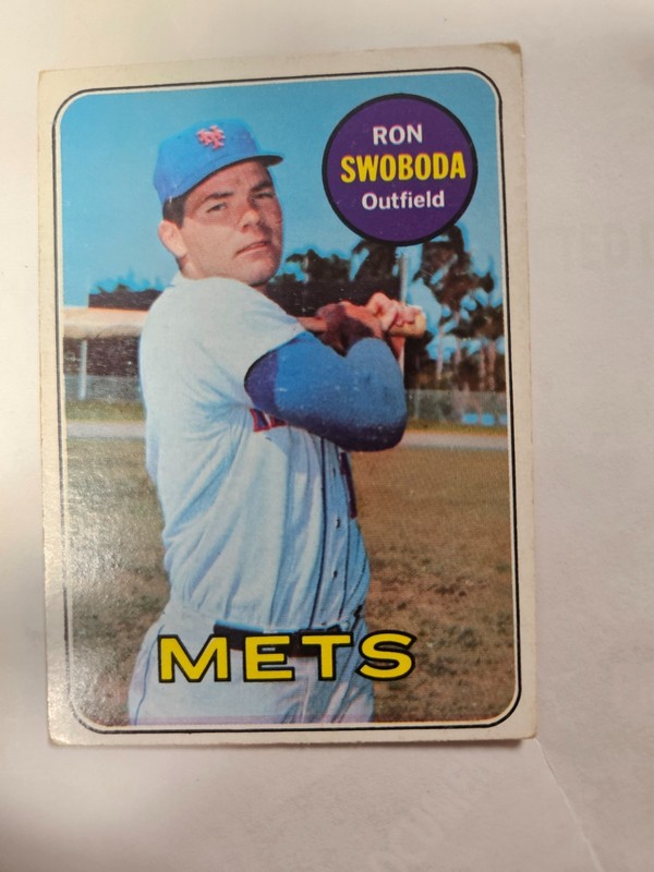 Topps 1969 #585 Ron Swoboda New York Mets EXCELLENT Actual card is scanned