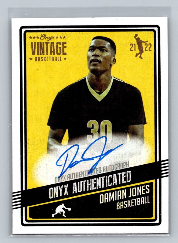 2021-22 Onyx Vintage Damian Jones Blue Signatures Auto #VADJ