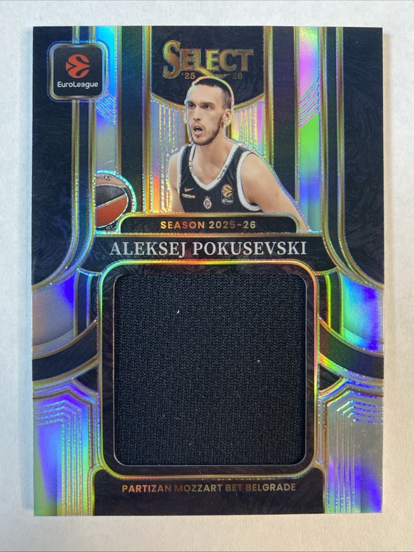 ALEKSEJ POKUSEVSKI 2025-26 Panini Select EuroLeague Jumbo Jersey Patch /125