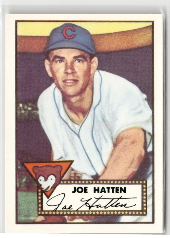 1983 Topps – 1952 Topps Reprints – Joe Hatten #194 Cubs