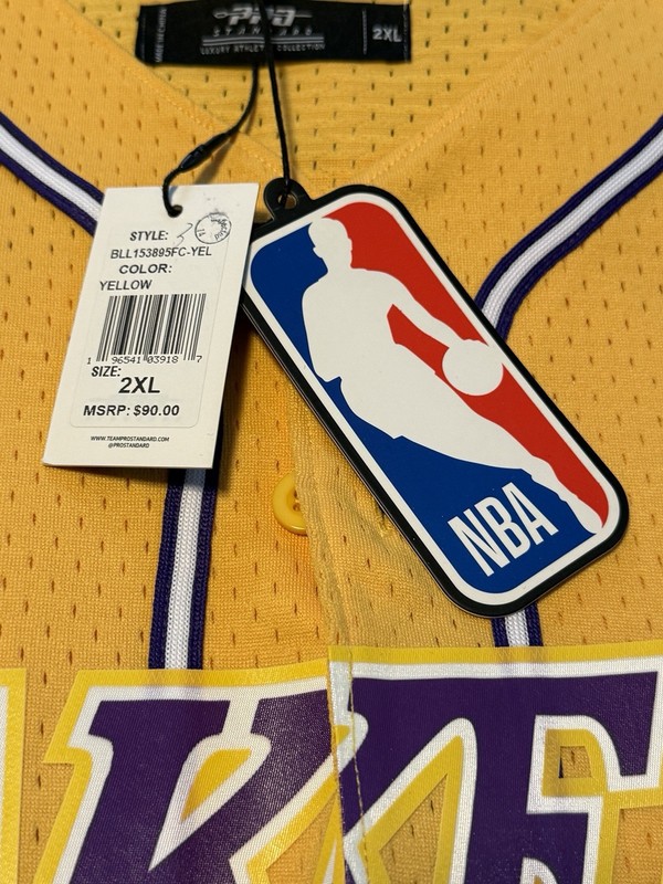 New Pro Standard Los Angeles LA Lakers Warm Up Jersey Men's XXL ($90) NWT gallery