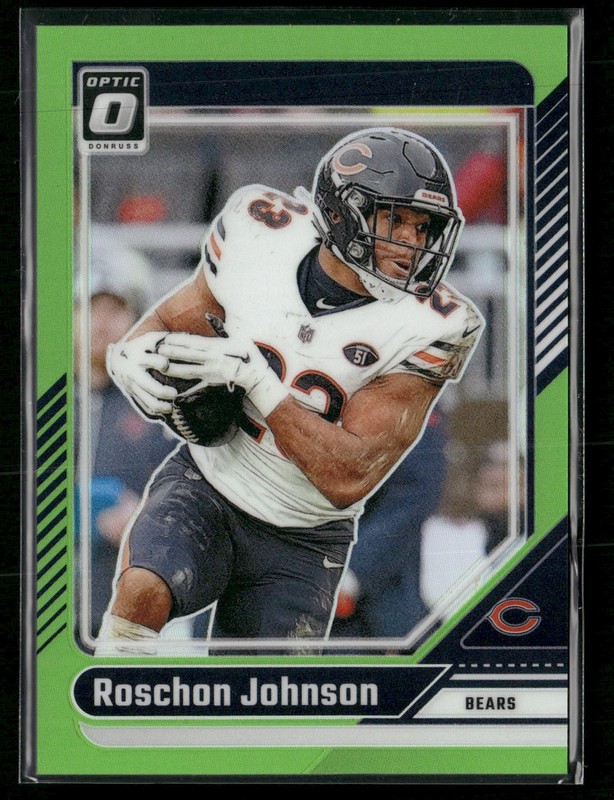 2024 Donruss Optic #33 Roschon Johnson Lime Green SN #/50