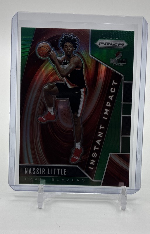 2019-20 Panini Prizm – Instant Impact Nassir Little #19 Green Prizm (RC)