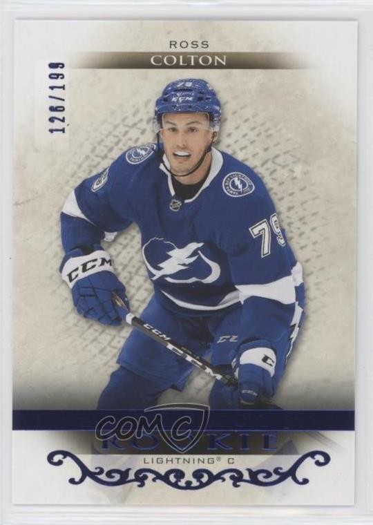 2021-22 Upper Deck Artifacts Rookies Royal Blue 126/199 Ross Colton #168 10gc