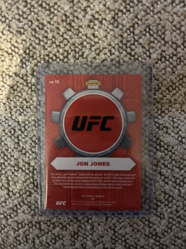 2022 Donruss UFC - Craftsmen Jon Jones #15 Press Proof Purple /99 gallery