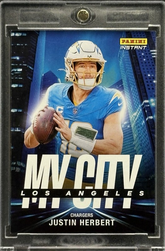 Justin Herbert RARE CITY INVESTMENT CARD PANINI LA CHARGERS MINT