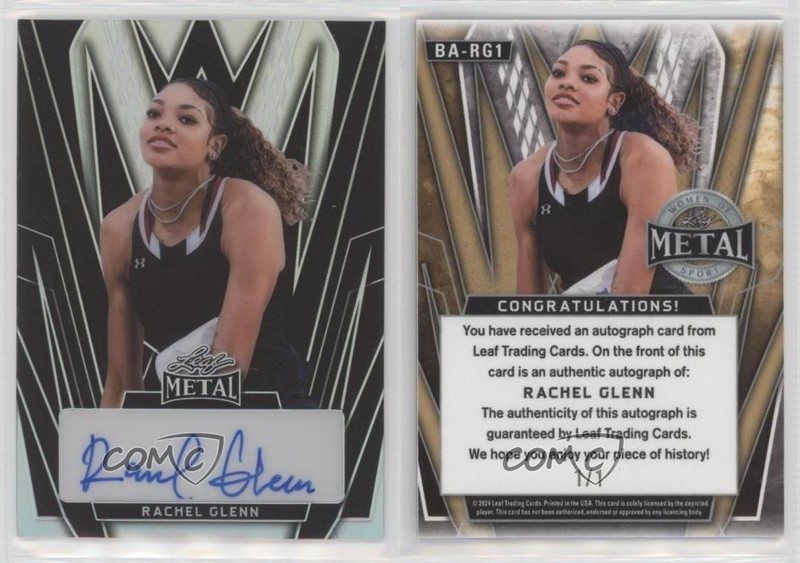 2024 Leaf Metal Women of Sport Black Prismatic 1/1 Rachel Glenn #BA-RG1 Auto wu0 gallery
