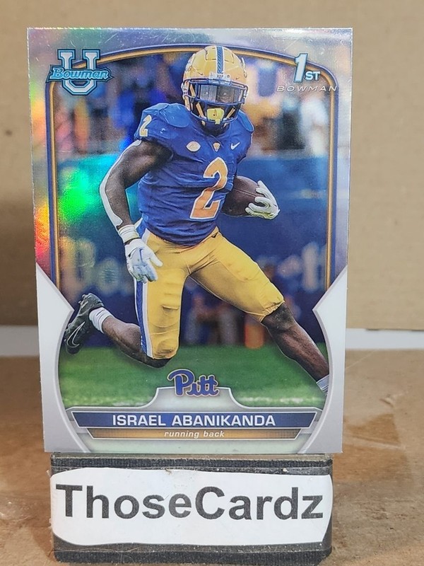 2022 Bowman University Chrome 1st Bowman Refractor #95 Israel Abanikanda