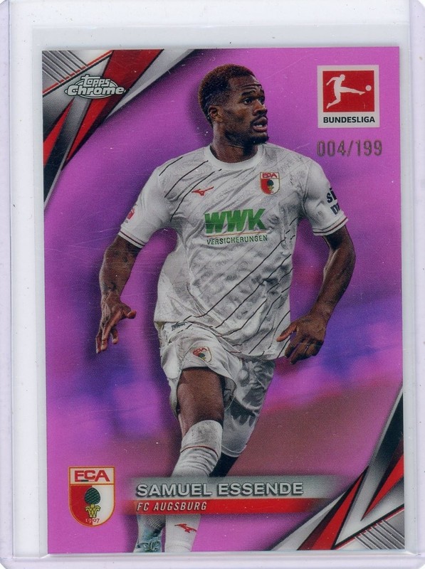 Topps Chrome Bundesliga 2025 No. 6 Samuel Essende Pink Refractor /199!