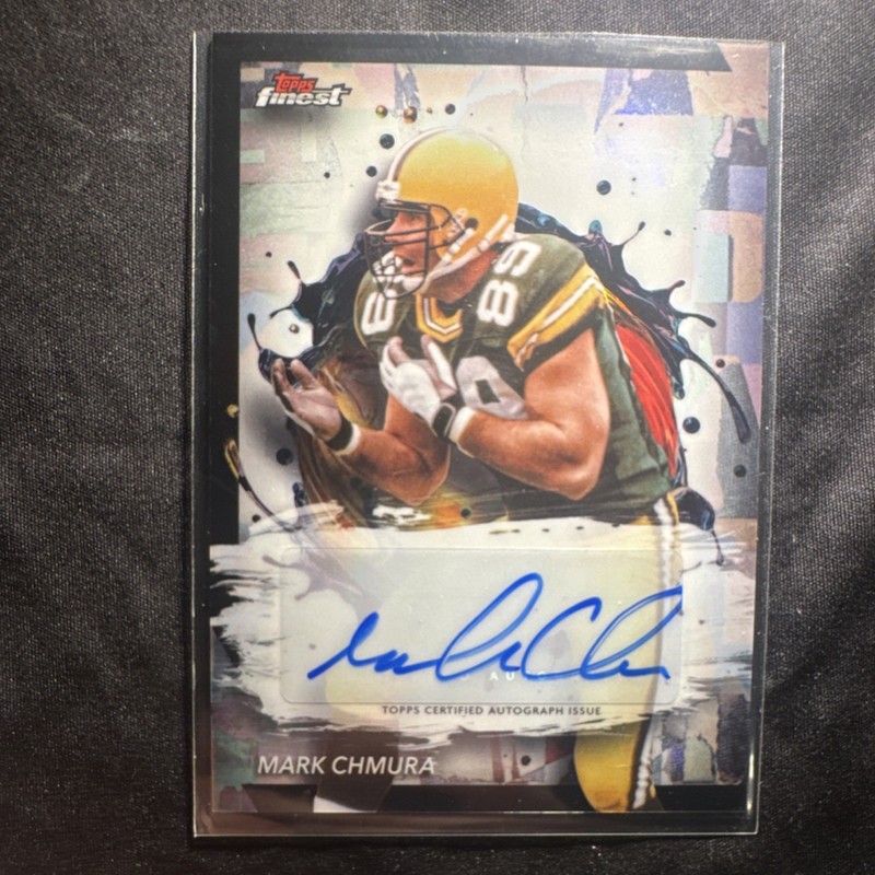 Topps Finest Autograph Mark Chmura FA-MC Refractor Green Bay Packers 2024