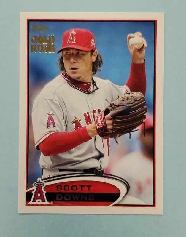 2012 Topps Scott Downs Gold Rush Stamped Promo #123 Card