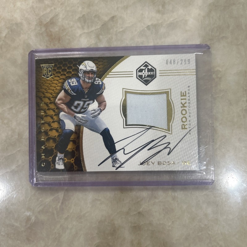 2016 Panini Limited /299 Rookie Patch Autographs #125 Joey Bosa RC SP 4c RPA BUF