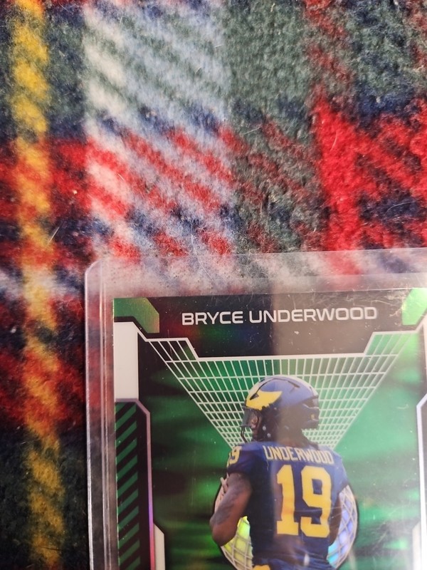 2025 LEAF OPTICHROME HOLO ROOKIE AUTO 2/6 BRYCE UNDERWOOD MICHIGAN WOLVERINES 🔥 gallery