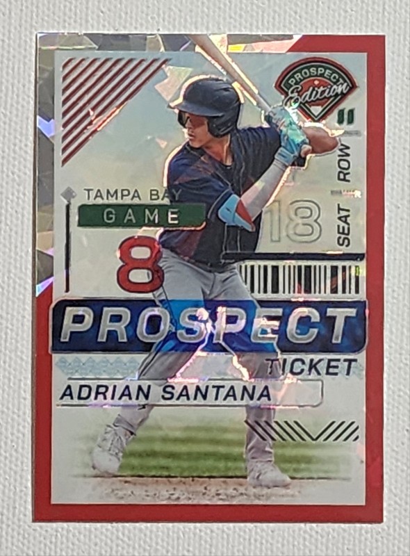 2025 Topps Pro Debut Chrome Adrian Santana Blue Relic Auto /150 Rays #PDJAR-AS gallery