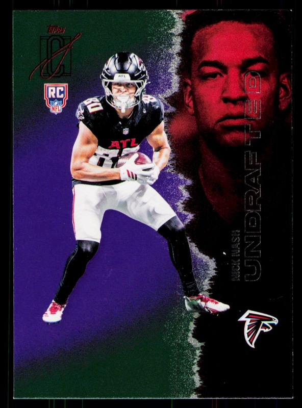 2025 Topps Signature Class Nick Nash Green & Purple Atlanta Falcons #242