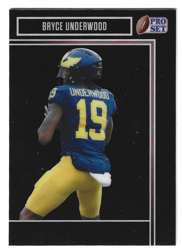 12025 Leaf Pro Set Metal Bryce Underwood Base # 17 Black Prismatic 3/10