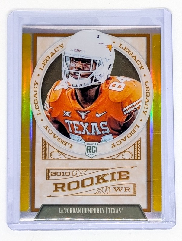 2019 Panini Legacy Premium Edition Gold #183 Lil’Jordan Humphrey /25 RC Texas