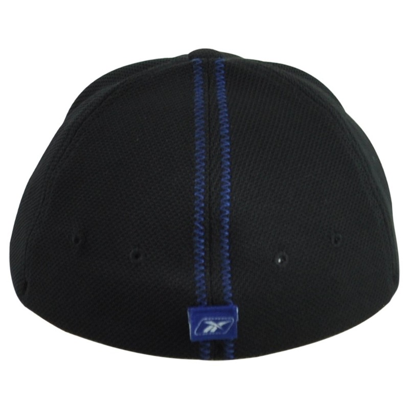NBA Reebok New York Knicks Flex Fit One Size Adults Curved Bill Black Hat Cap gallery